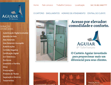 Tablet Screenshot of cartorioaguiar.com.br